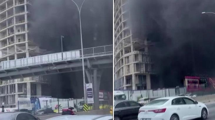 Ataşehir’de korkutan yangın! Dumanlar etrafı sardı
