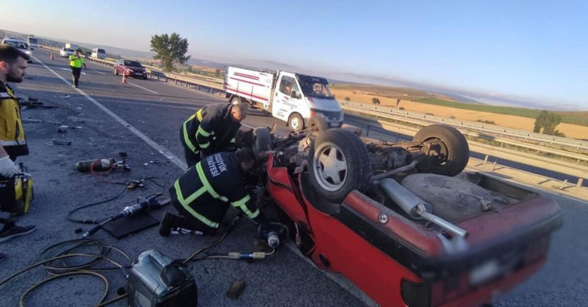 Bilecik'te otomobil takla attı: 1 ölü, 1 yaralı | Son dakika haberleri