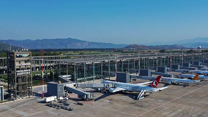 Dalaman Havalimanı 1 milyon 192 bin yolcuya hizmet verdi