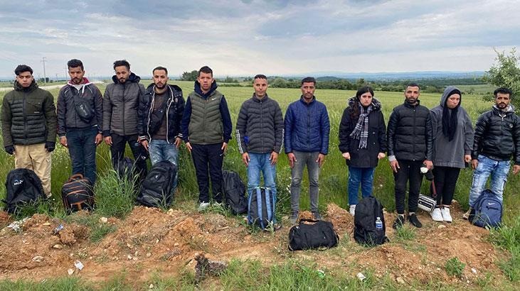 Edirne’de 870 kaçak göçmen ile 16 organizatör yakalandı