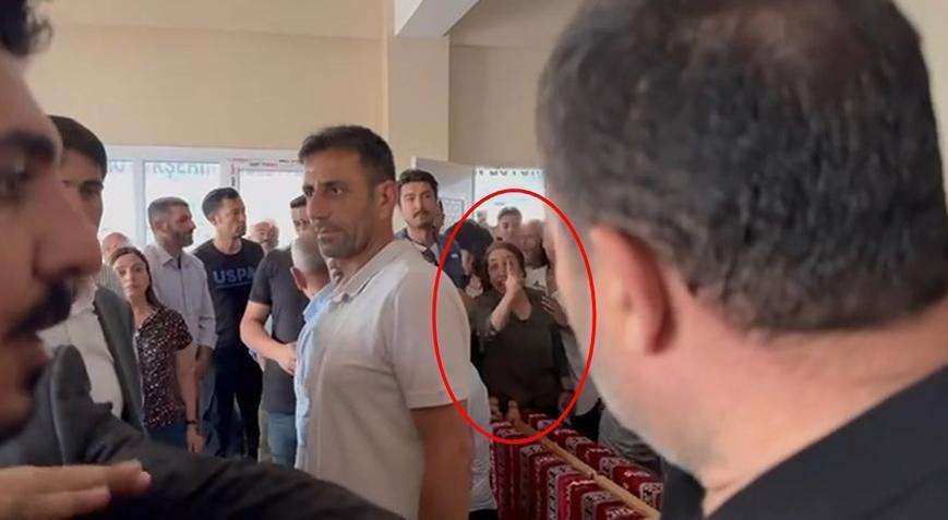Mardin Valisi Akkoyun’un taziye ziyaretinde çirkin provokasyon! Vatandaşlardan DEM’li vekile tepki