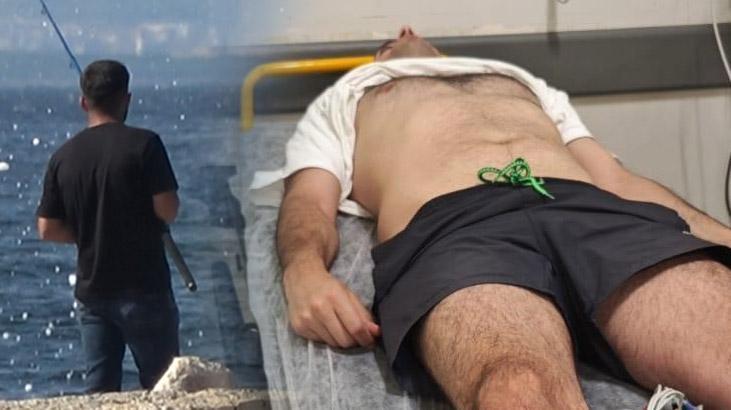 Marmara’da oltasına takıldı, ölümden döndü! Tüm vücuduna böyle yayıldı