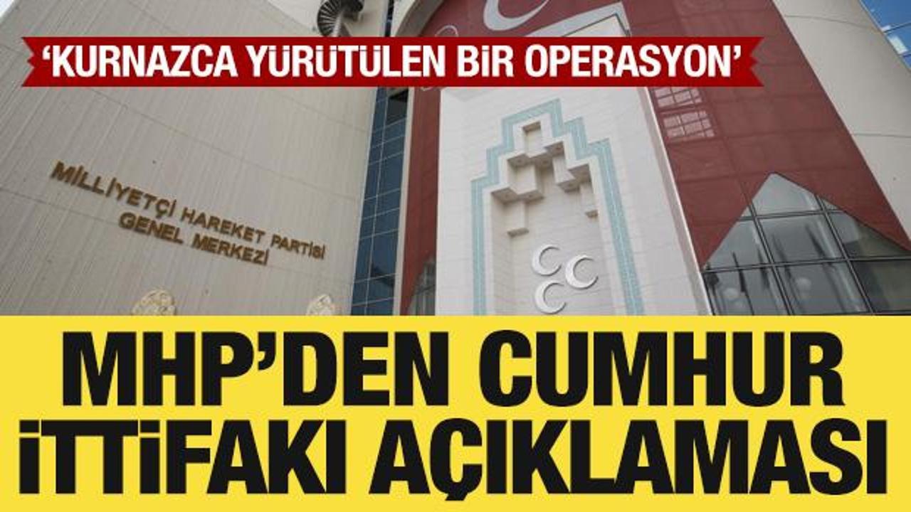 MHP’den Cumhur İttifakı açıklaması