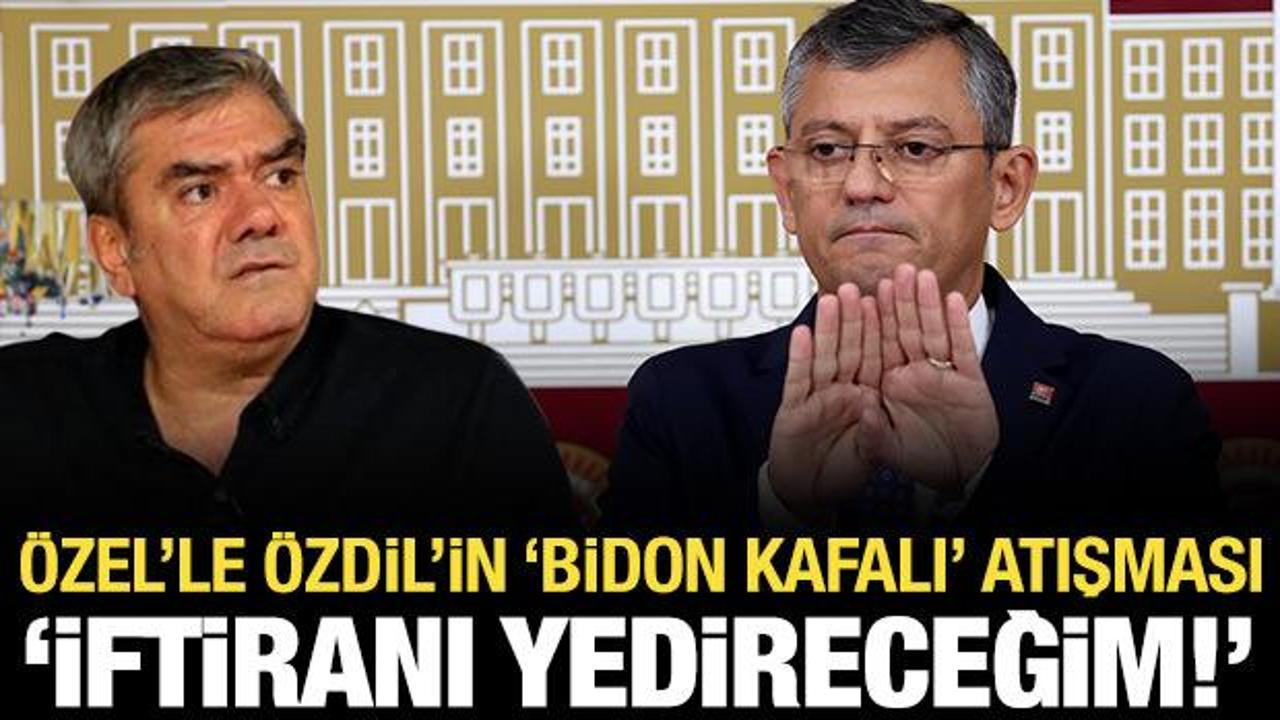 Özel ile Özdil arasında ‘bidon kafalı’ atışması: Bu iftiranı sana yedireceğim
