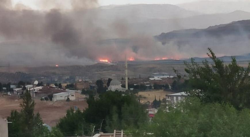 Siirt Havaalanı yakınlarında 3 gün sonra yeniden anız yangını