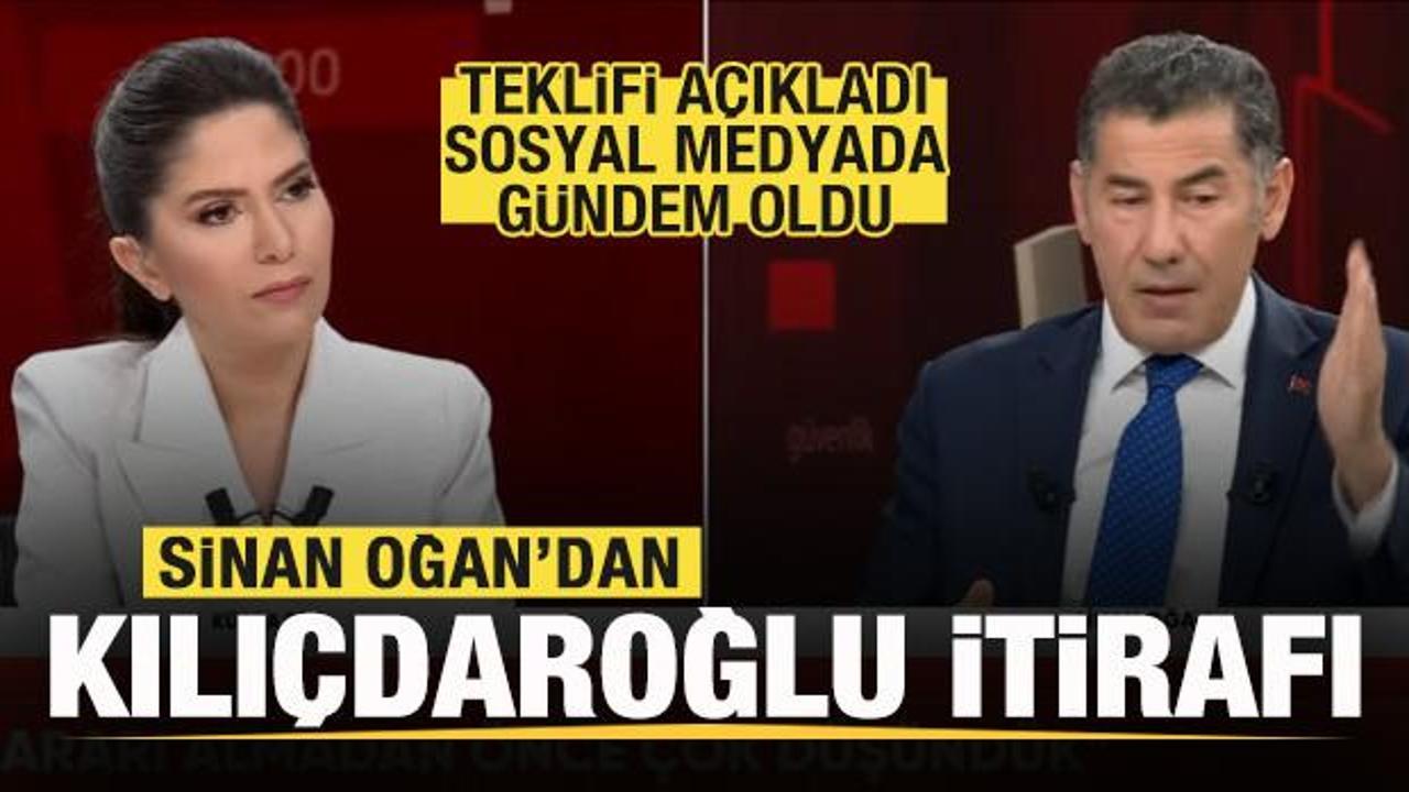 Sinan Oğan’ın itirafı sosyal medyada gündem oldu! Kılıçdaroğlu’nun teklifini açıkladı