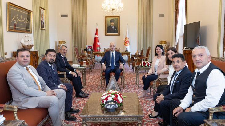 TBMM Başkanı Kurtulmuş Edirne Valisi ve Edirne Belediye Başkanı’nı kabul etti