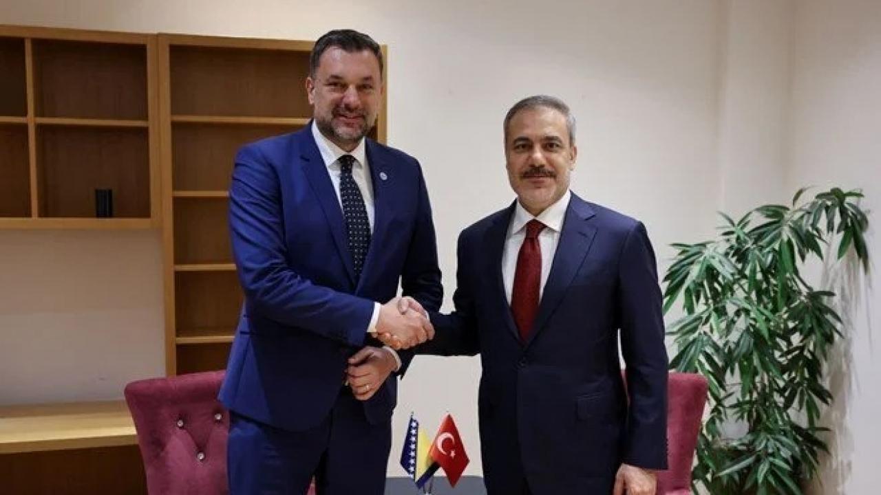 Bakan Fidan Hırvatistan’da mevkidaşı Hasani ile bir araya geldi