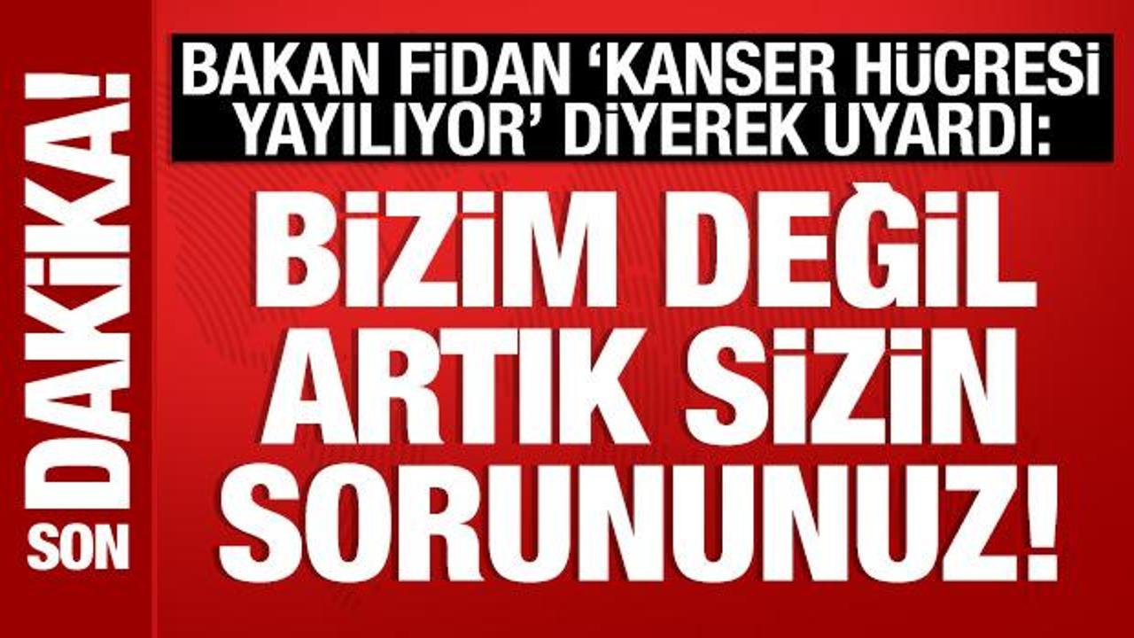 Bakan Fidan’dan PKK açıklaması: Artık Irak’ın sorununa dönüştü!