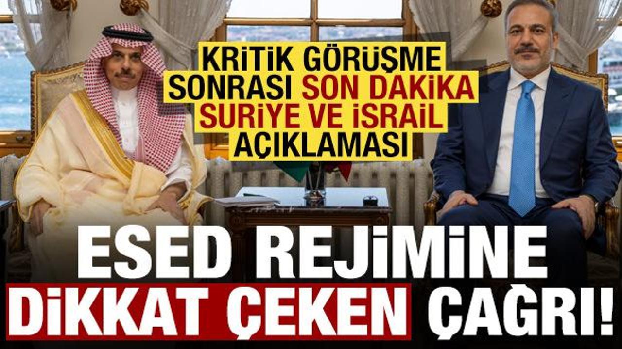 Bakan Fidan’dan son dakika Suriye ve İsrail açıklaması!