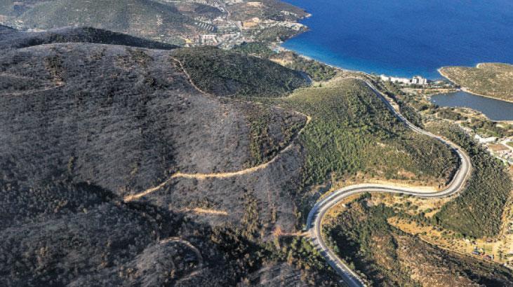 Çeşme’yi yakan sigara izmariti