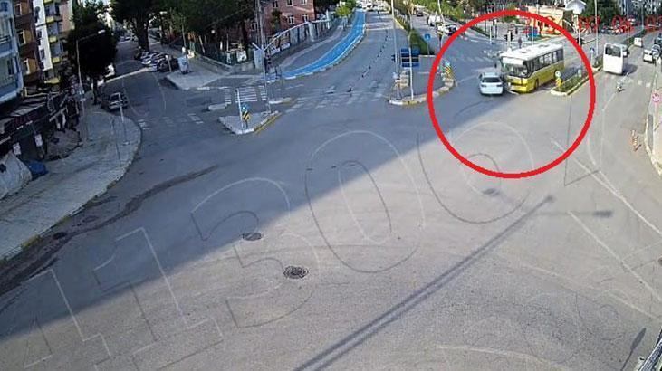 Çorum’da 10 kişinin yaralandığı kaza kamerada