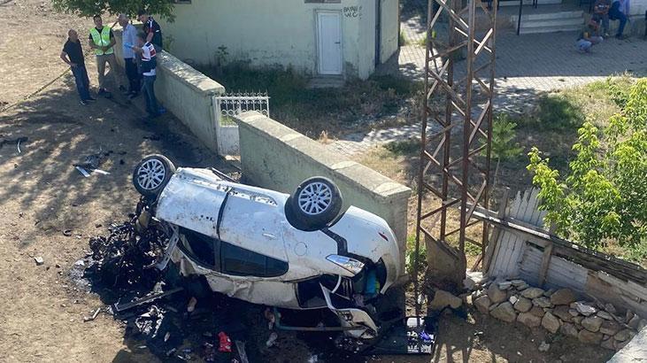 Erzurum’da feci kaza! Otomobil 5 metreden düştü, 3 kişi öldü