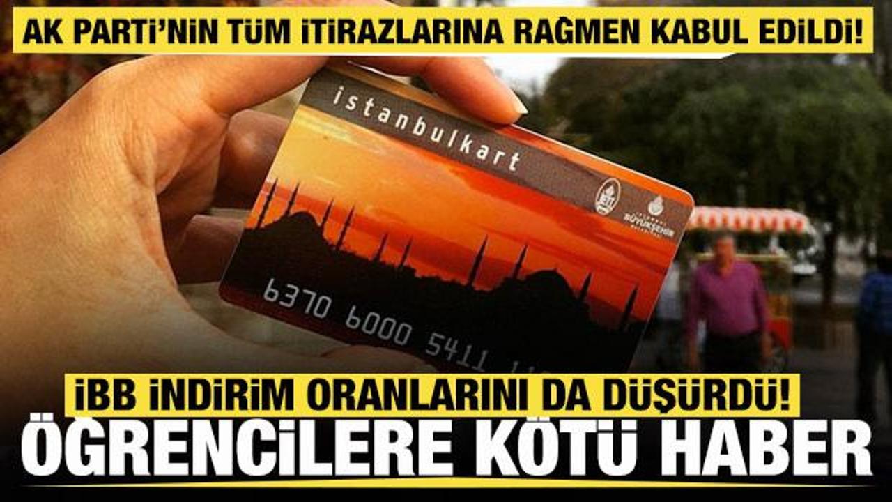 İstanbulkart’ta öğrenci indirimine 30 yaş sınırı getirildi