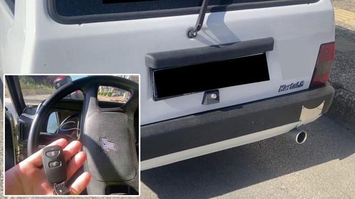 Özel düzenek polisin dikkatinden kaçmadı, araç trafikten men edildi