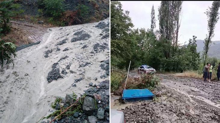 Şiddetli yağmur ve dolu Çorum’da vatandaşlara zor anlar yaşattı