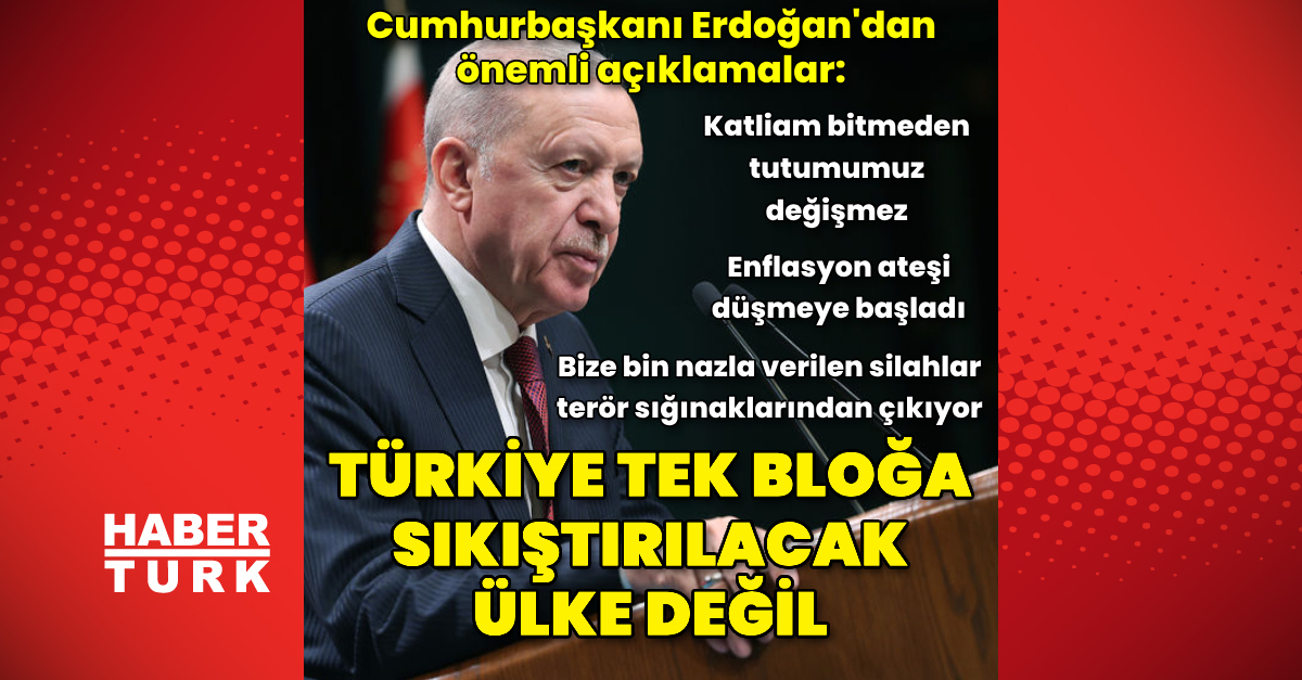 Son dakika haberi Cumhurbaşkanı Erdoğan'dan açıklamalar