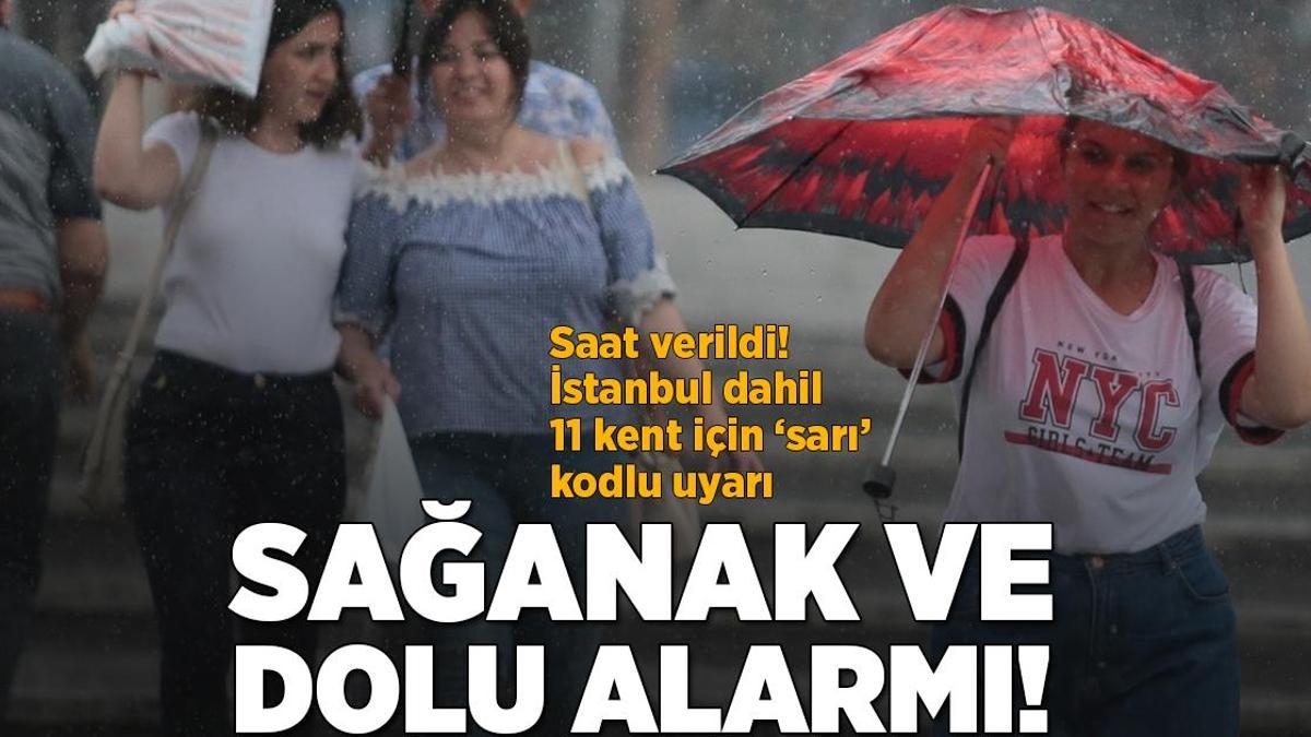SON DAKİKA HABERİ: Meteoroloji haritayı güncelledi! 11 kent için sarı alarm uyarısı