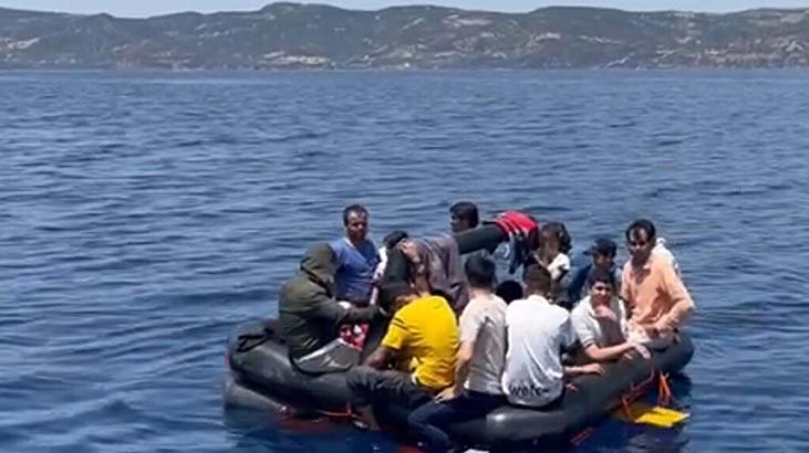 Yunanistan’ın geri ittiği 17’si çocuk 32 göçmen kurtarıldı
