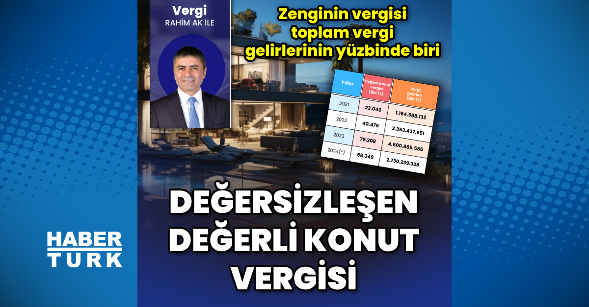 Zenginler için çıkarılan 'Değerli Konut Vergisi ' toplam verginin yüzbinde 1'i – İş-Yaşam Haberleri