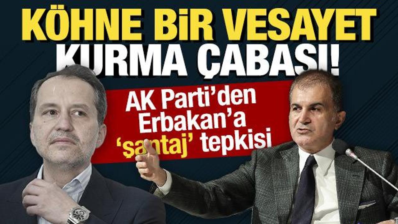 AK Parti’den YRP’ye ‘şantaj’ tepkisi: Köhne bir vesayet kurma çabası