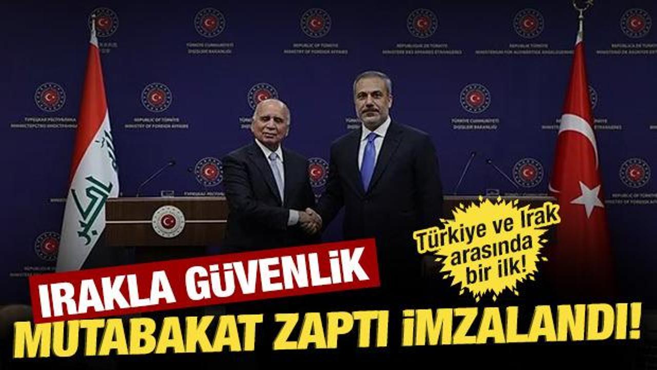 Bakan Fidan: Terörle mücadelede Irak’la mutabakat zaptı imzalandı