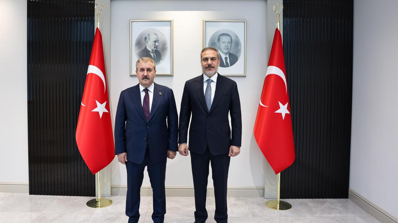 BBP lideri Mustafa Destici’den Dışişleri Bakanı Hakan Fidan’a ziyaret