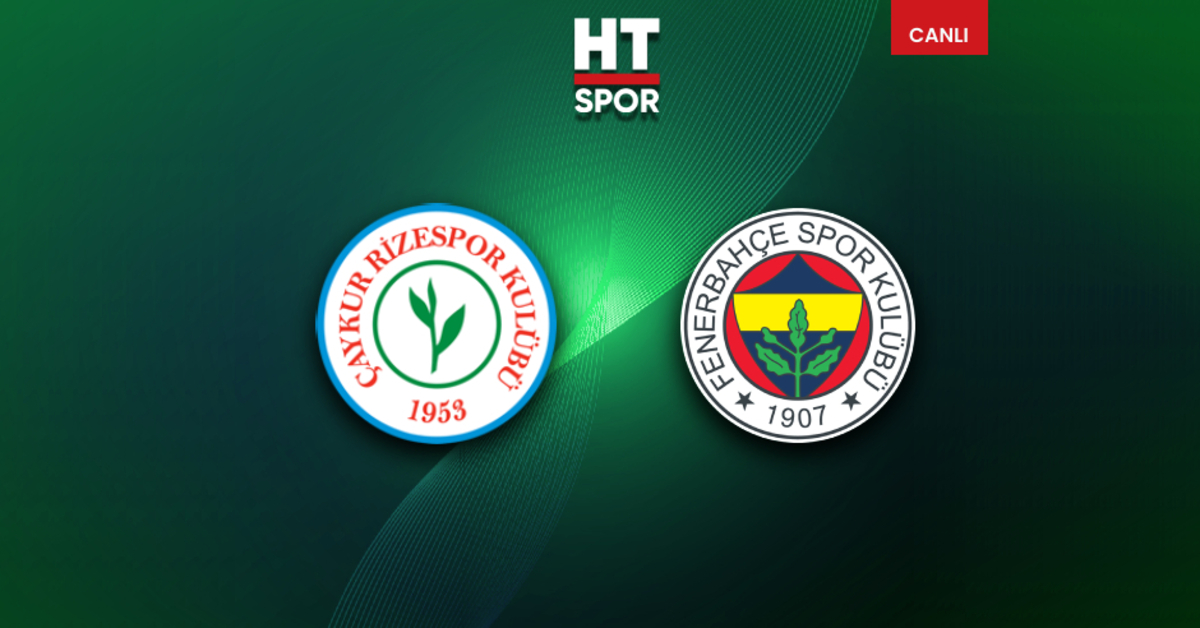 Çaykur Rizespor-Fenerbahçe maçı CANLI YAYIN – Futbol Haberleri