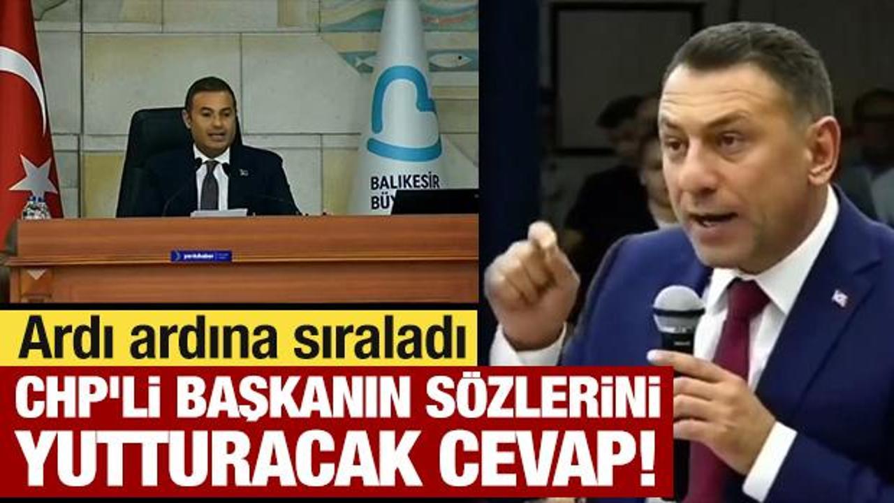 CHP’li başkanın sözlerini yutturacak cevap! Ardı ardına sıraladı