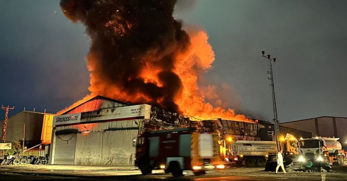 Hatay'da lastik deposunda çıkan yangın kontrol altına alındı – Güncel haberler
