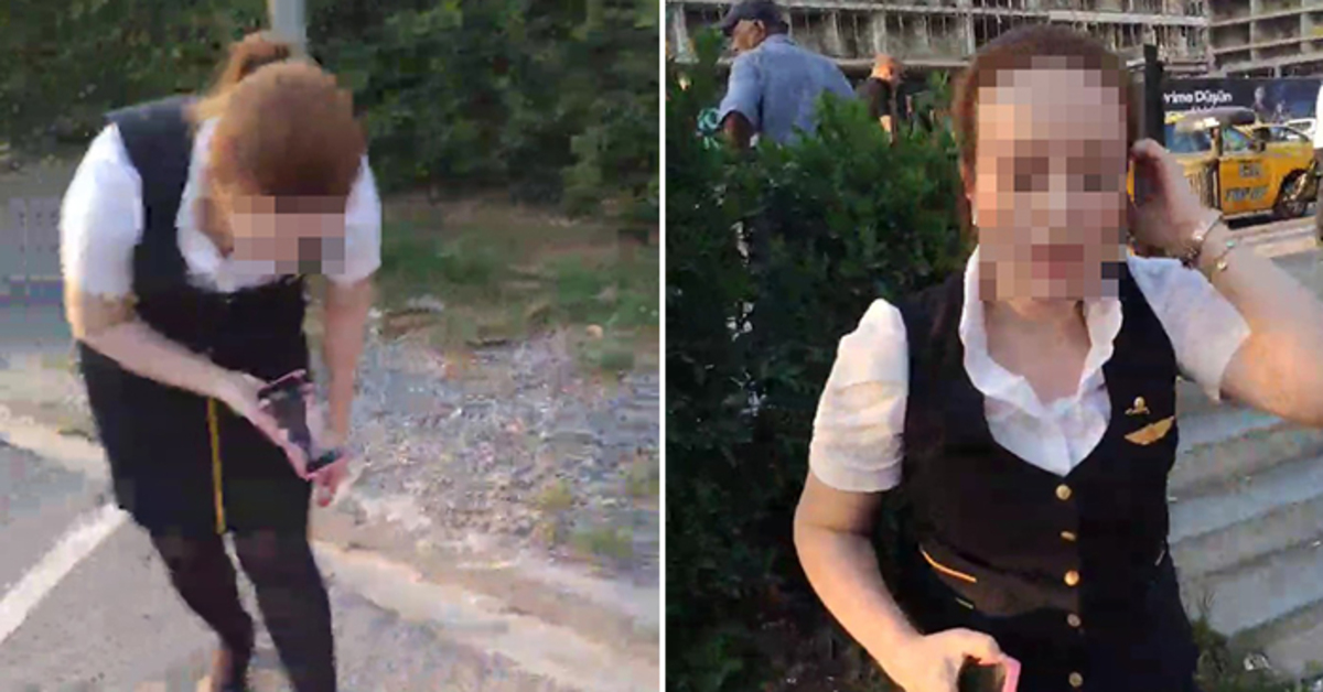 Hostes ile taksici arasında ücret tartışması | Son dakika haberleri