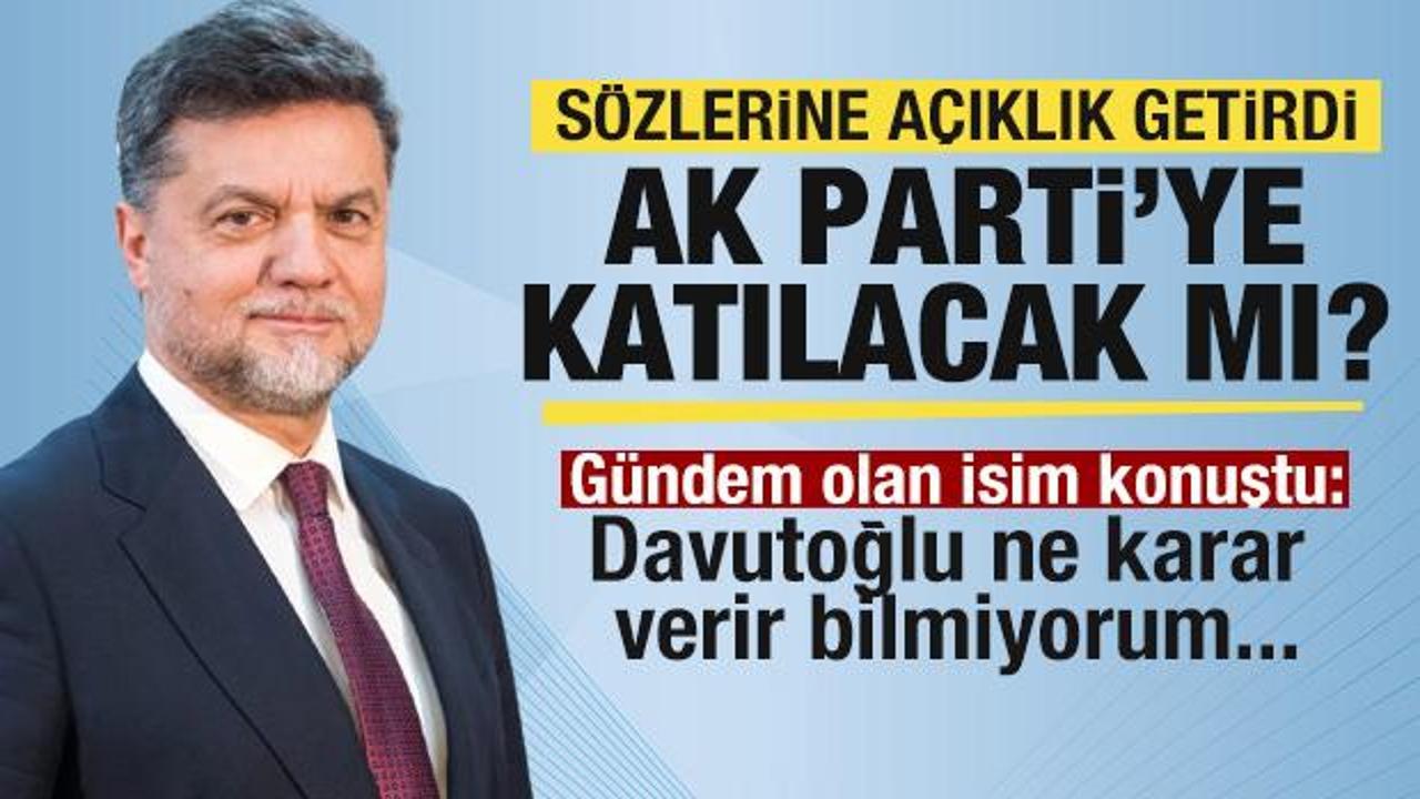 Nedim Yamalı AK Parti’ye katılacak mı? Flaş sözler: Davutoğlu ne karar verir bilmiyorum
