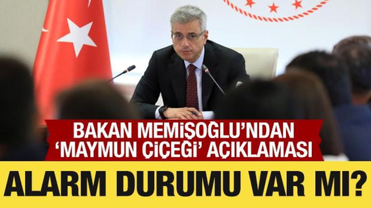 Sağlık Bakanı Memişoğlu’ndan ‘maymun çiçeği’ açıklaması! Alarm durumu var mı?