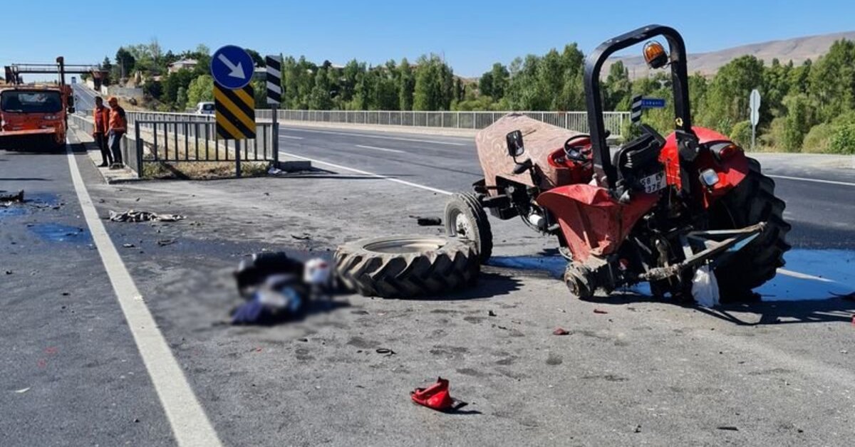 Sivas'ta motosiklet ve traktörün çarpışması sonucu 1 kişi öldü, 1 kişi yaralandı – Güncel haberler