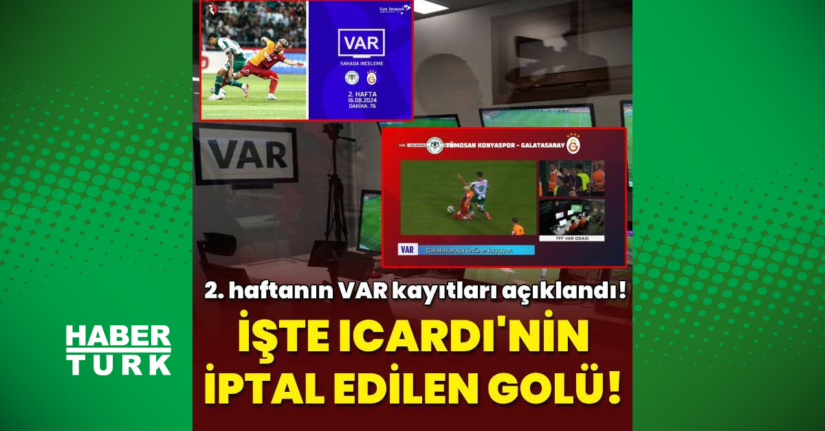 Süper Lig'de 2. haftanın VAR kayıtları açıklandı! – Futbol Haberleri