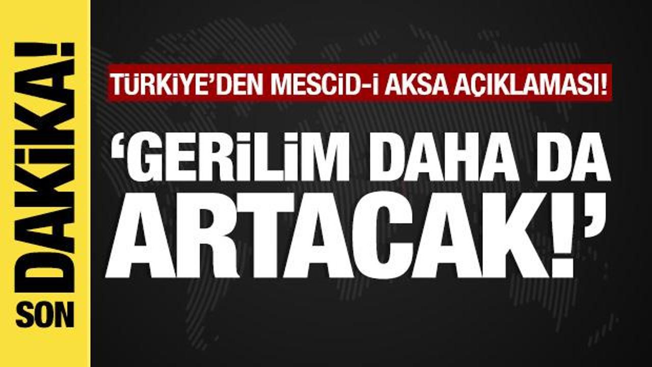 Türkiye’den Medcid-i Aksa açıklaması!