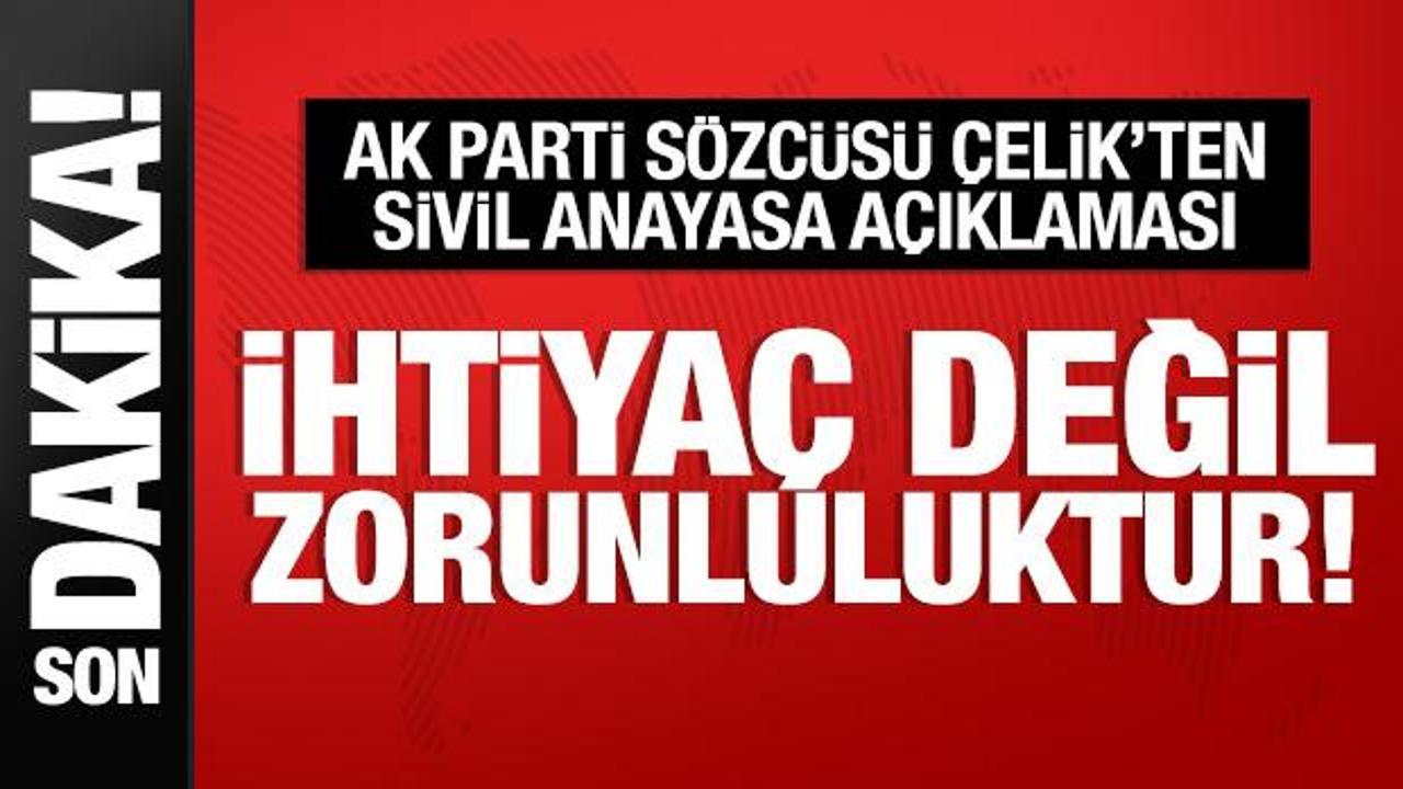 AK Parti’nin MYK toplantısı sona erdi! Ömer Çelik’ten sivil anayasa açıklaması