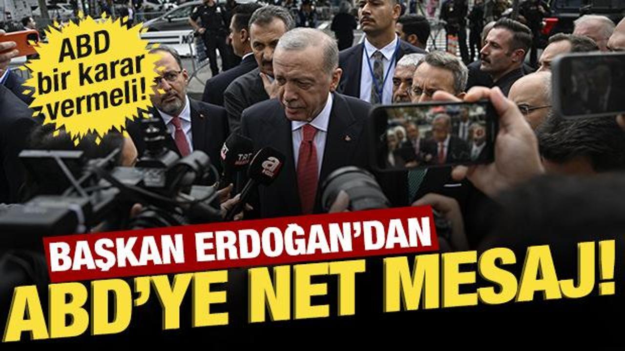 Başkan Erdoğan’dan ABD’ye net mesaj!