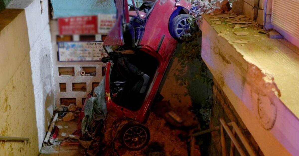 Beşiktaş'ta merdiven boşluğuna düşen otomobildeki 3 kişi yaralandı – Güncel haberler | Son dakika haberleri