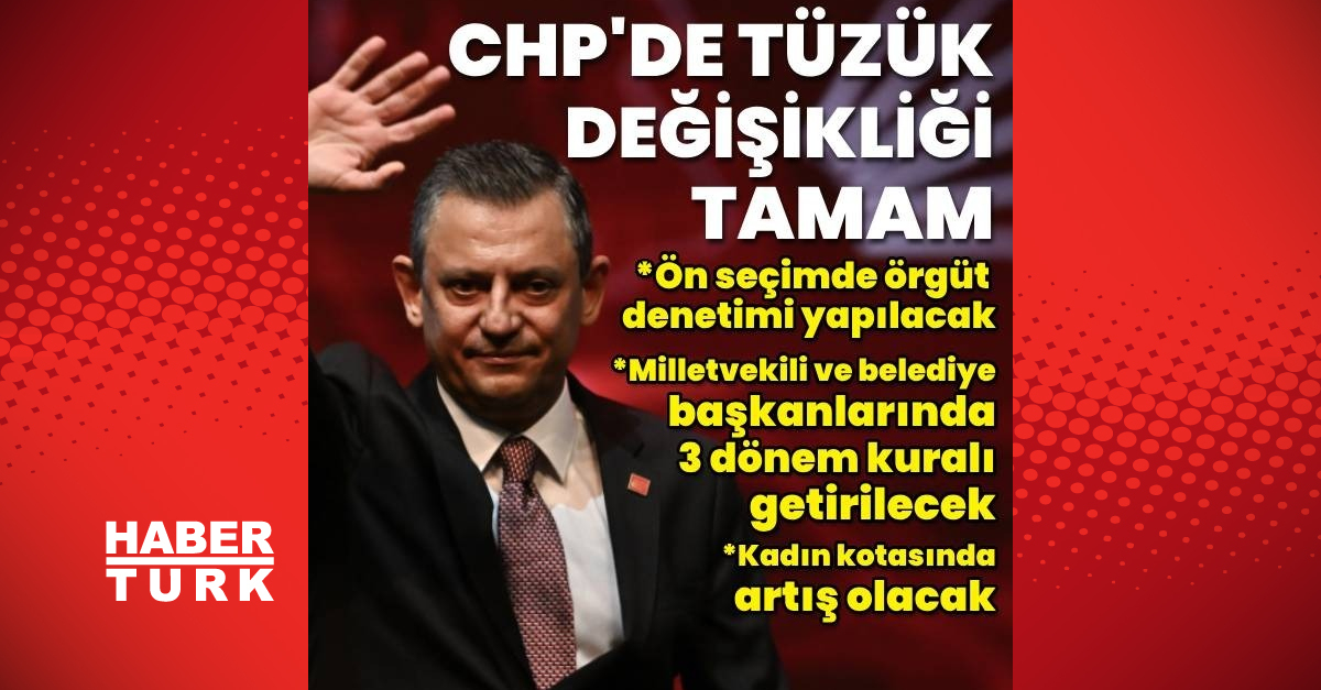 CHP'de tüzük değişikliği kabul edildi | Son dakika haberleri