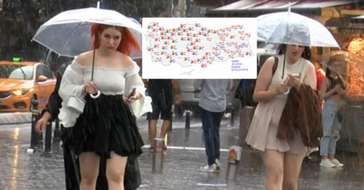 Hava durumu İstanbul | Meteoroloji'den kritik uyarı! 6 bölgede sağanak | Son dakika haberleri