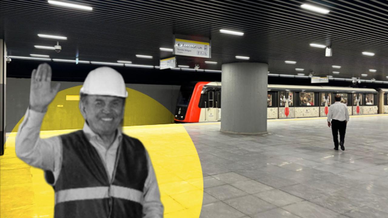 İmamoğlu bir kez daha merhum Kadir Topbaş’ın eserini açtı… Yine metro yine AK Parti