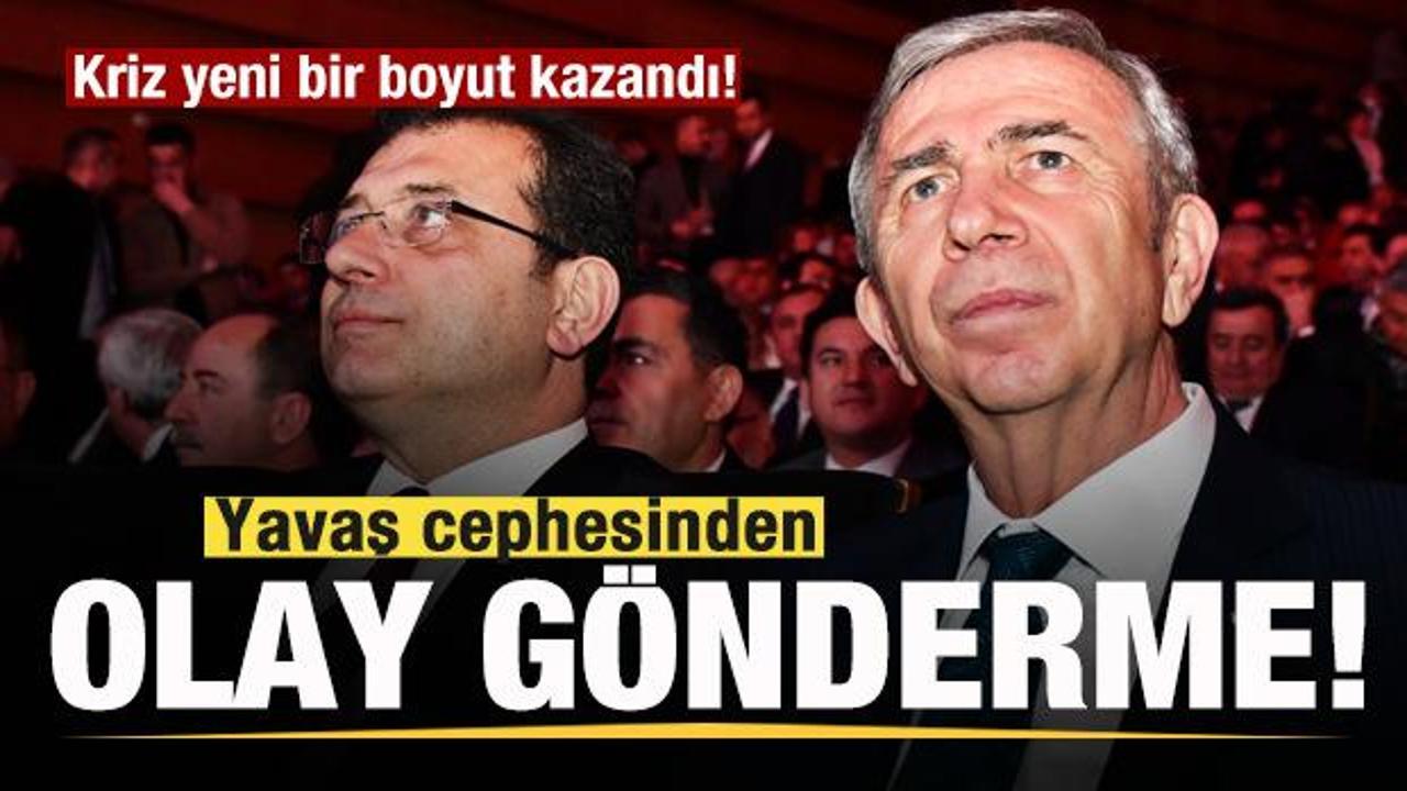 Kriz yeni bir boyut kazandı! Mansur Yavaş cephesinden İmamoğlu’na olay sözler