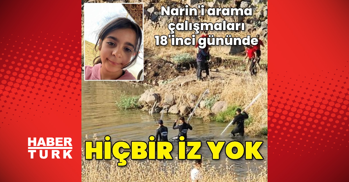 Narin'i arama çalışmaları 18'inci gününde; ihbar sonrası gölet yine arandı – En Son Haberler