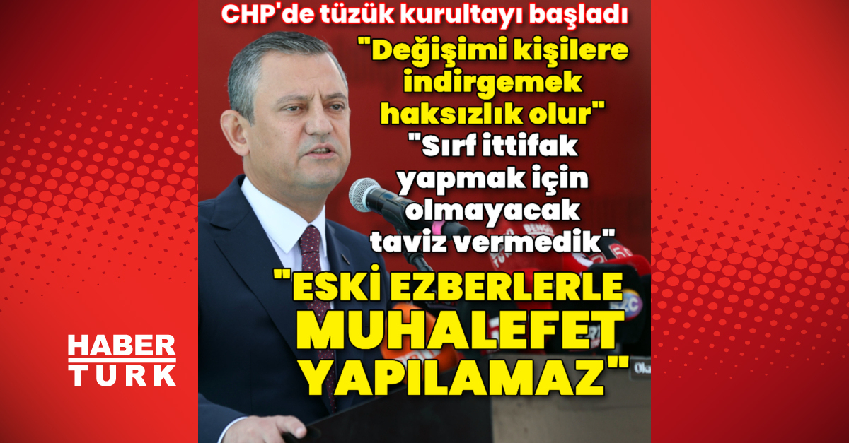 Son dakika: CHP'de tüzük kurultayı başlıyor | Son dakika haberleri