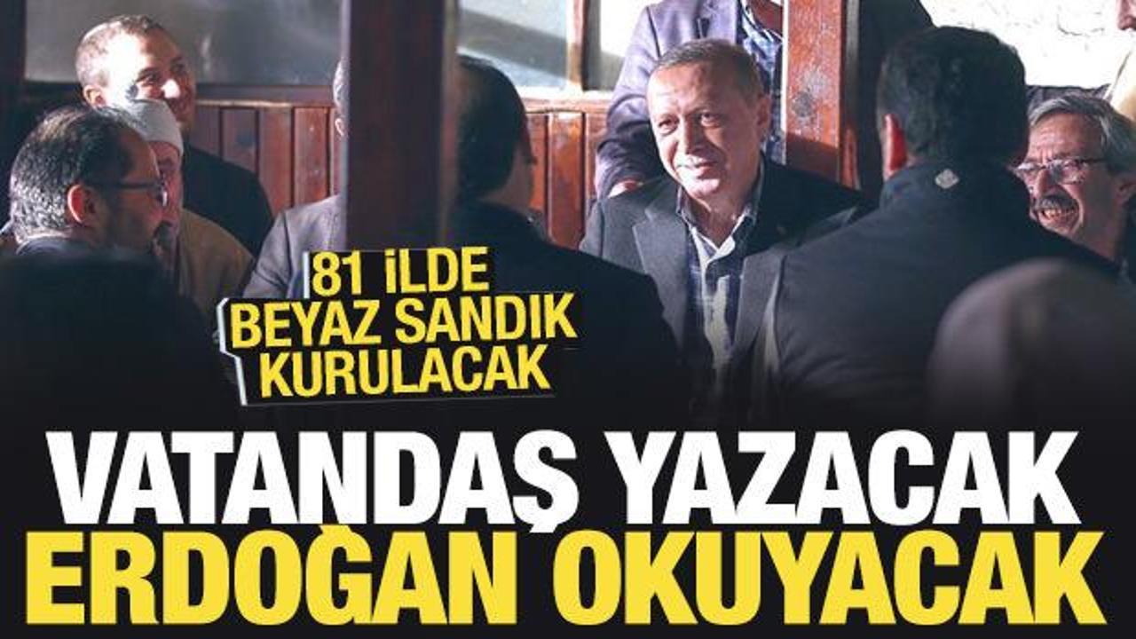 AK Parti’den ‘beyaz sandık’ uygulaması: Vatandaş yazacak Erdoğan okuyacak