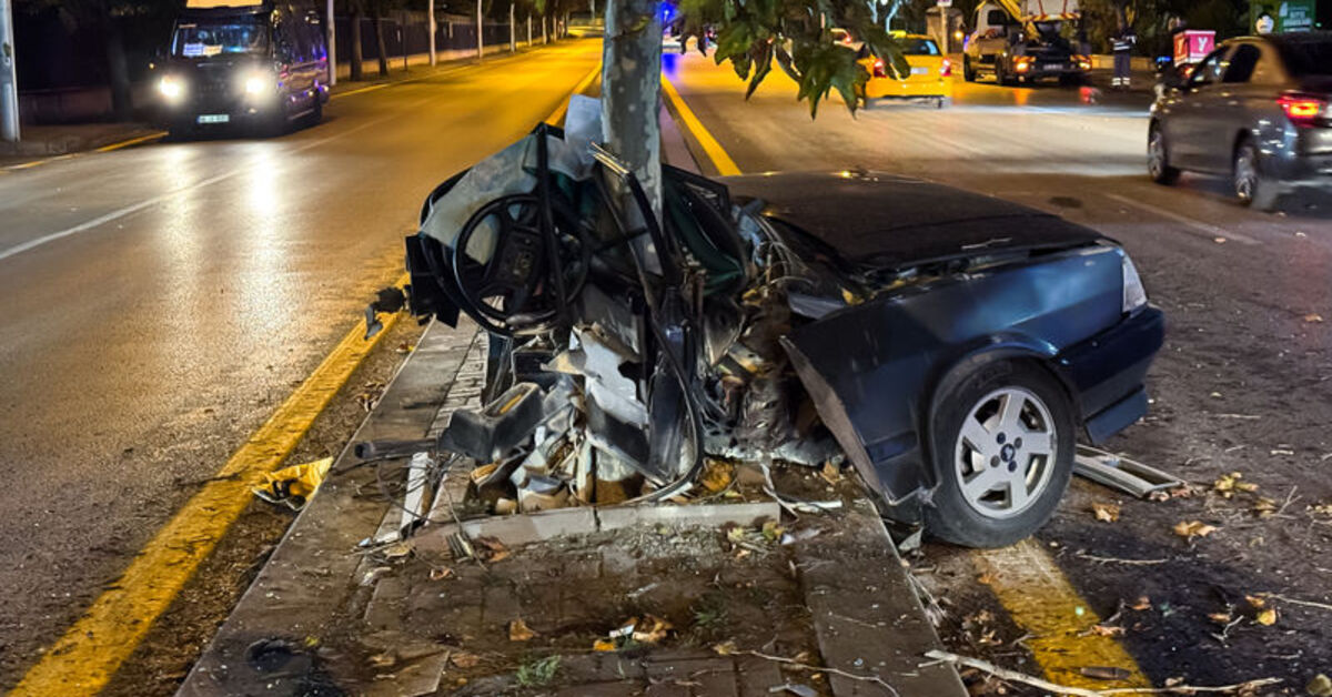 Ankara'da ağaca çarpan otomobildeki 2 kişi yaralandı – Güncel haberler | Son dakika haberleri