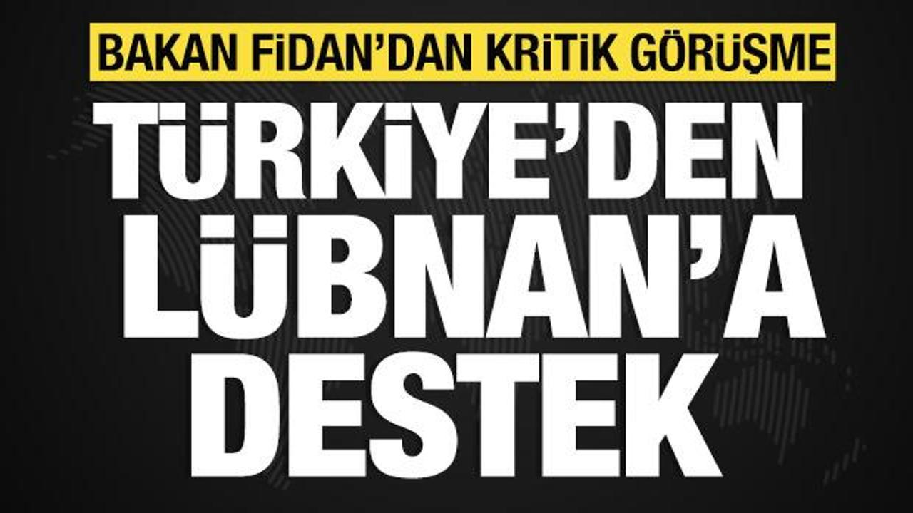 Bakan Fidan, Lübnan Başbakanı Mikati ile görüştü