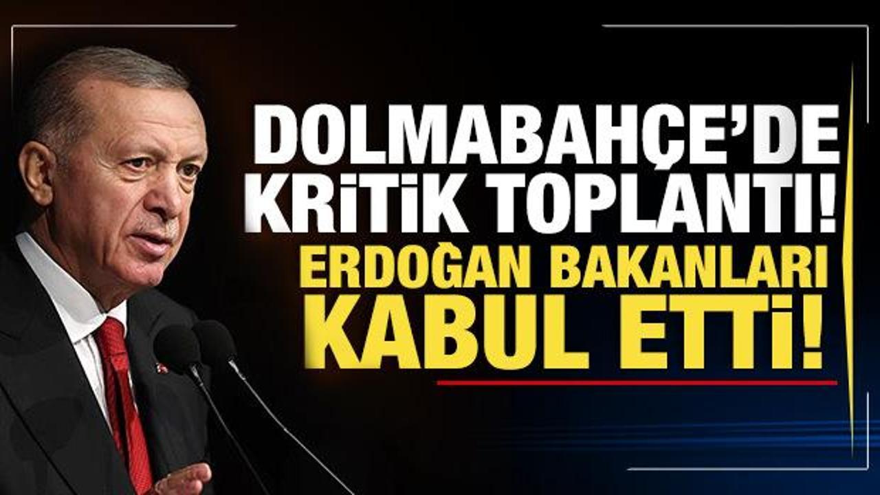 Dolmabahçe’de kritik toplantı! Erdoğan, Bakan Tunç ve Bakan Memişoğlu’nu kabul etti
