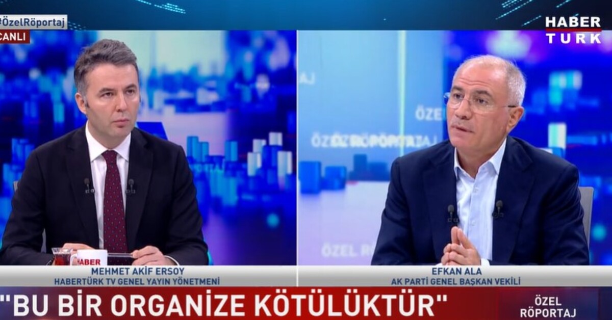 Efkan Ala, Habertürk TV'de soruları yanıtladı | Son dakika haberleri